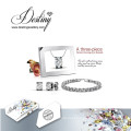 Destino joias cristal de Swarovski caracóis conjunto de brincos e pulseira pingente